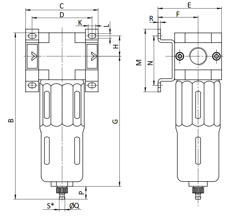 Фильтр SA-FN50-25 G1" 9000 нл/мин купить Нижнем Новгороде Фильтр SA-FN50-25 G1" 9000 нл/мин купить Нижнем Новгороде