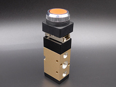 SV-H-PP-R-52-06 Пневмораспределитель 5/2, G1/8 кнопка красная без фиксации