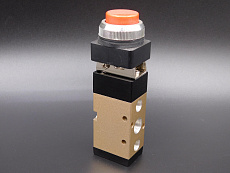 SV-H-PPL-R-52-08 Пневмораспределитель 5/2, G1/4 кнопка красная без фиксации