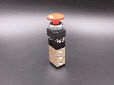 SV-H-EB-R-52-06 Пневмораспределитель 5/2, G1/8 кнопка красная с фиксацией