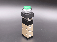 SV-H-PPL-G-52-06 Пневмораспределитель 5/2, G1/8 кнопка зеленая без фиксации