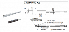 D-A93 Бесконтактный датчик положения (4(2,8)х4,5х24,5)