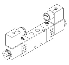 SV-CM-EE-52-06-N Пневмораспределитель,схема работы 5/2, G1/8