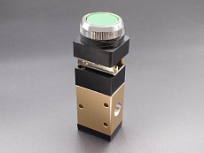 SV-H-PP-G-32-08 Пневмораспределитель 3/2, G1/4 кнопка зеленая без фиксации